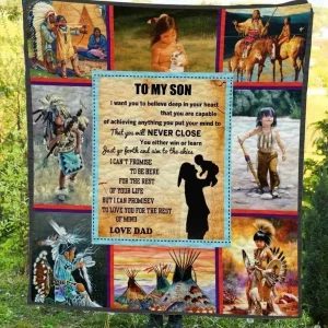 Daddy Quotes V1 QE 3D Customized Quilt and Home Decor