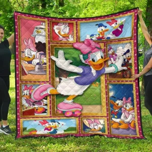 Daisy Duck Premium Quilt Quilt and Home Decor