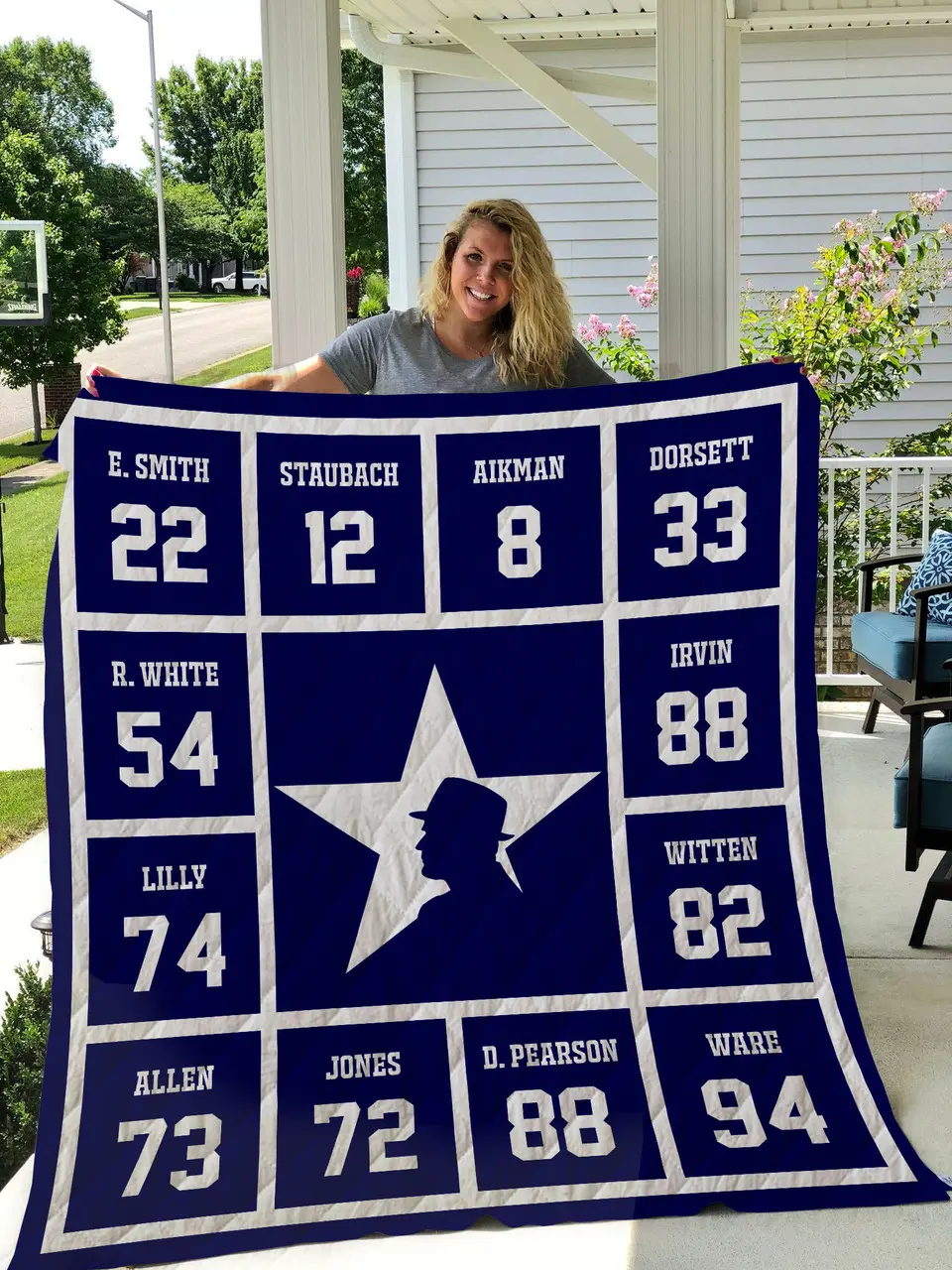 Dallas Cowboys Legend Quilt and Home Decor