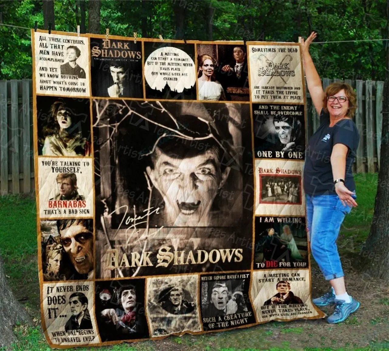 Dark Shadows Quilt Blanket 01794 and Home Decor