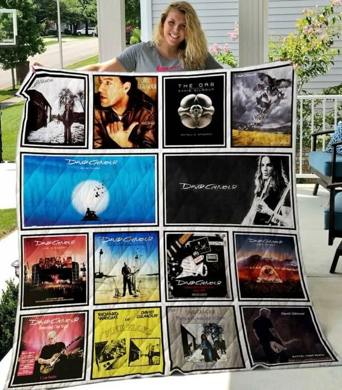 David Gilmour Quilt Blanket Limited Quilt Blanket and Home Decor