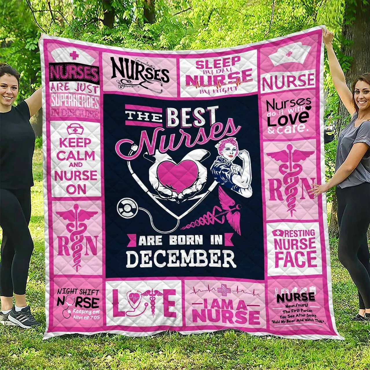 December Nurse DHCDHC DT2210 Quilt Blanket and Home Decor