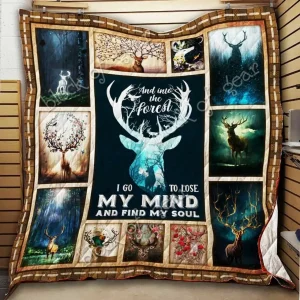 Deer Cl18100210Mdq Quilt Blanket and Home Decor