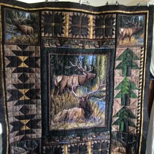 Deer Cla150614 Quilt Blanket and Home Decor