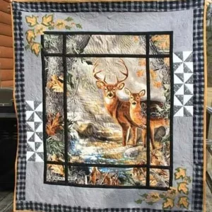 Deer Clp210628 Quilt Blanket and Home Decor