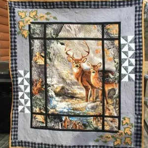 Deer Clp210628 Quilt Blanket and Home Decor