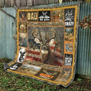Deer Hunt Quilt Blanket Quilt and Home Decor