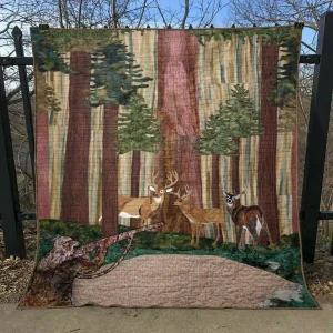 Deer Hunter Clt180616 Quilt Blanket and Home Decor