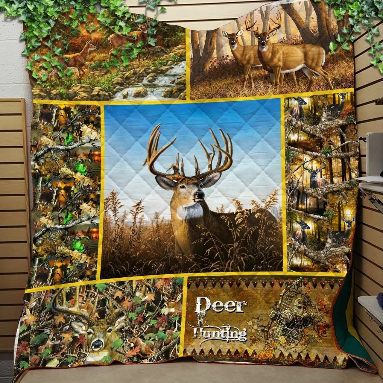 Deer Hunting ZZA 3D Customized Quilt More TUH16315 PLEN2407 and Home Decor