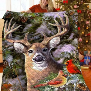 Deer Jfj Quilt Tqb and Home Decor