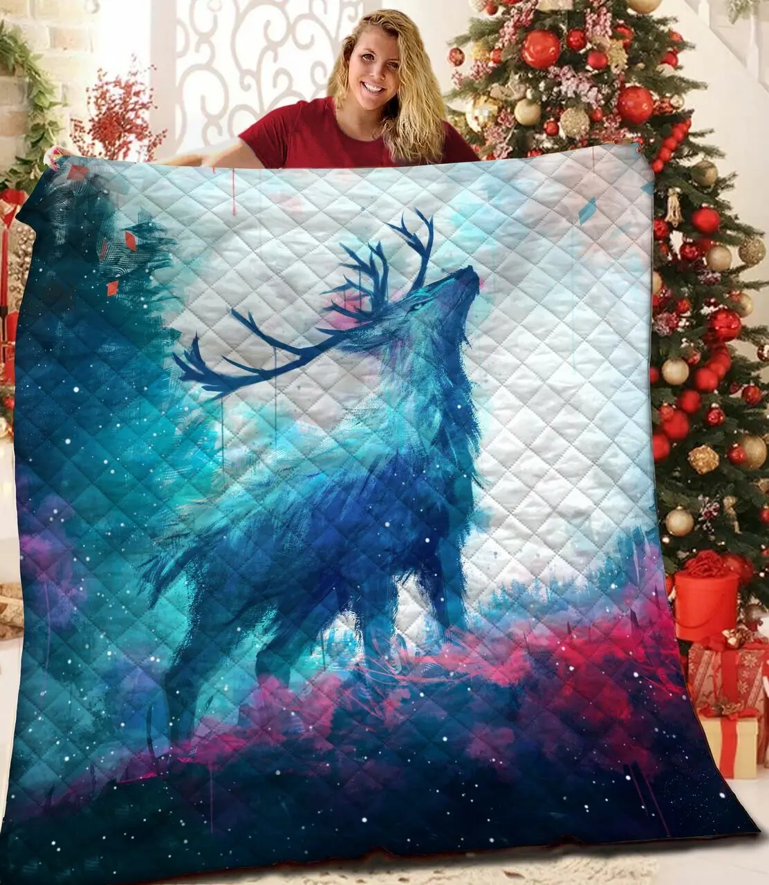 Deer Jfj Quilt Tys and Home Decor