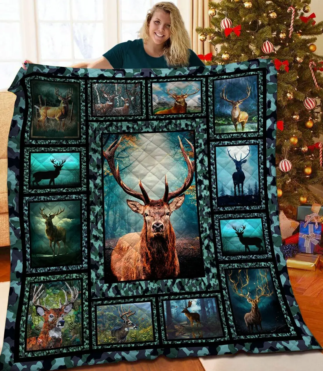 Deer Quilt Blanket BBB230716MH and Home Decor
