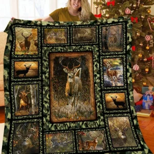 Deer Quilt Blanket BBB230717MH and Home Decor