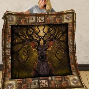 Deer Quilt Blanket C9B070801VV and Home Decor