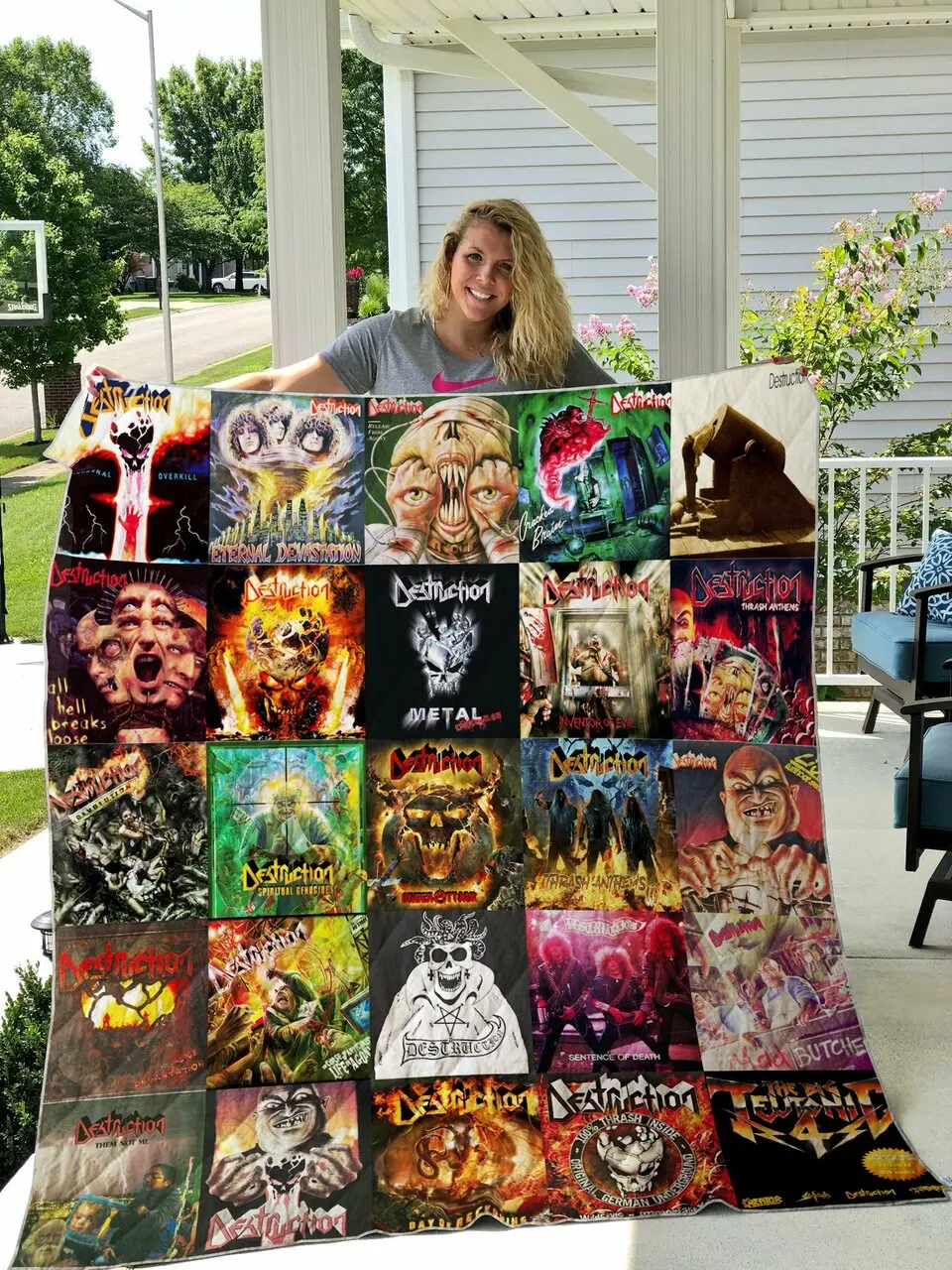 Destruction Quilt and Home Decor
