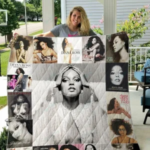 Diana Ross Quilt Blanket and Home Decor