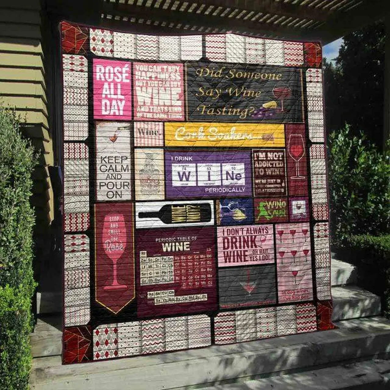 Did Someone Say Wine Tasting Quilt Blanket Ht10 Quilt and Home Decor