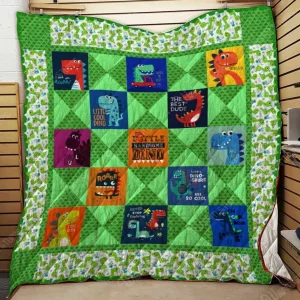 Dinosaur Dude Bp 3D Personalized Customized Quilt Blanket 3243 and Home Decor