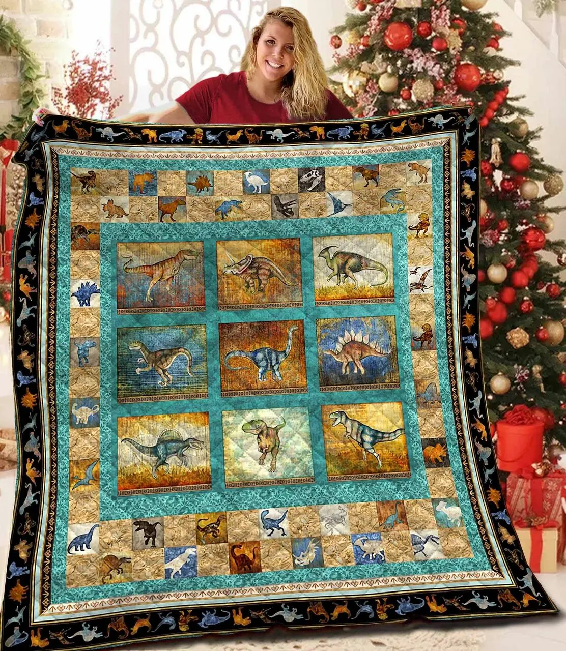 Dinosaur Jfj Quilt Pjh and Home Decor