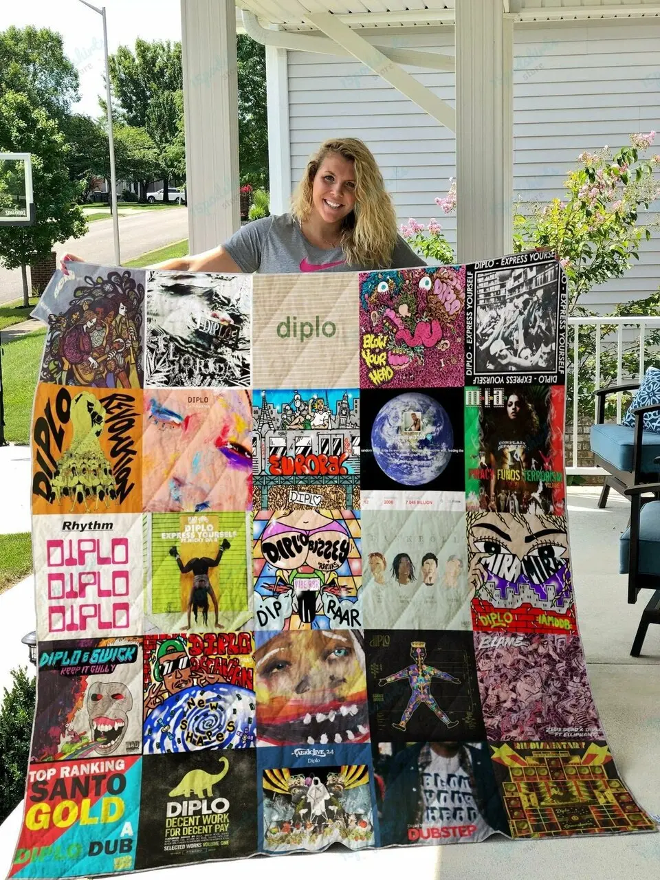 Diplo Quilt Blanket and Home Decor
