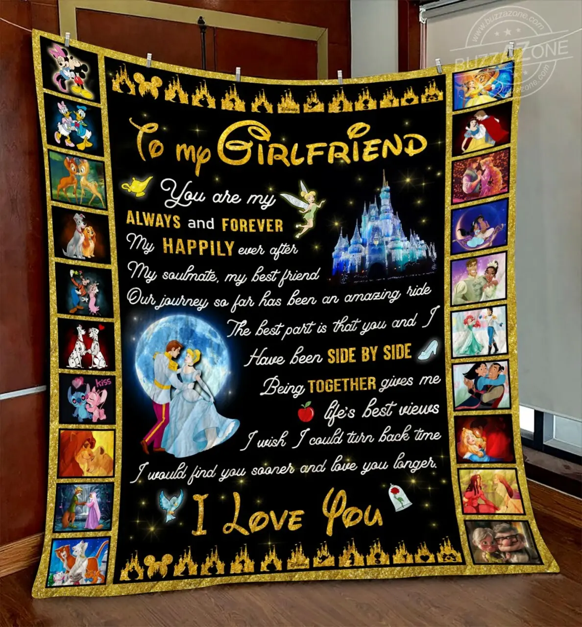 Disney Girlfriend Side By Side Quilt Gg and Home Decor