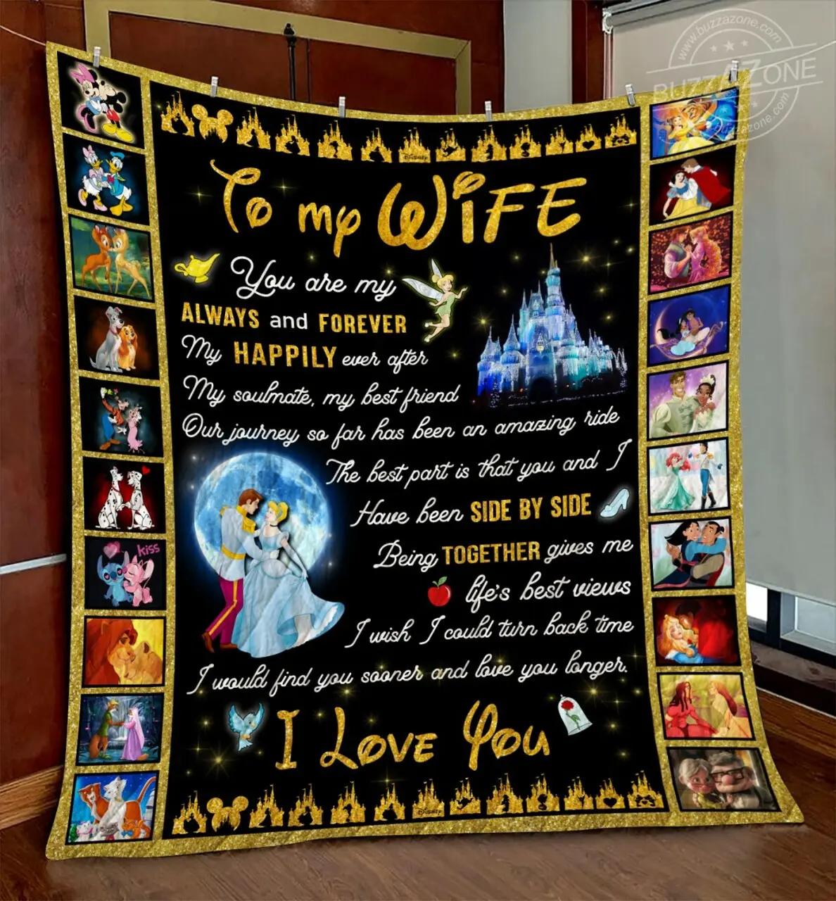 Disney Wife Side By Side Quilt Gg and Home Decor