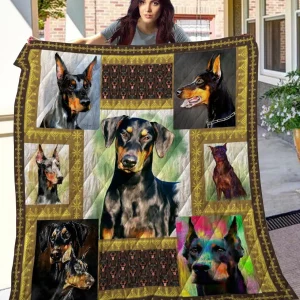 Doberman Cl08110163Mdq Quilt Blanket and Home Decor