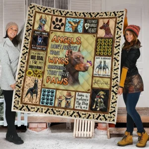Doberman Quilt Blanket Dhc090120758Td and Home Decor