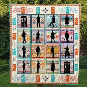 Doctor Who-Light Quilt Blanket and Home Decor