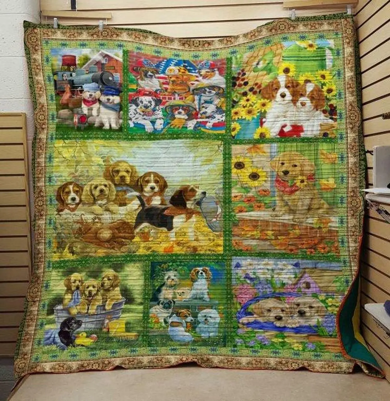 Dog 203041 Quilt Blanket Quilt and Home Decor