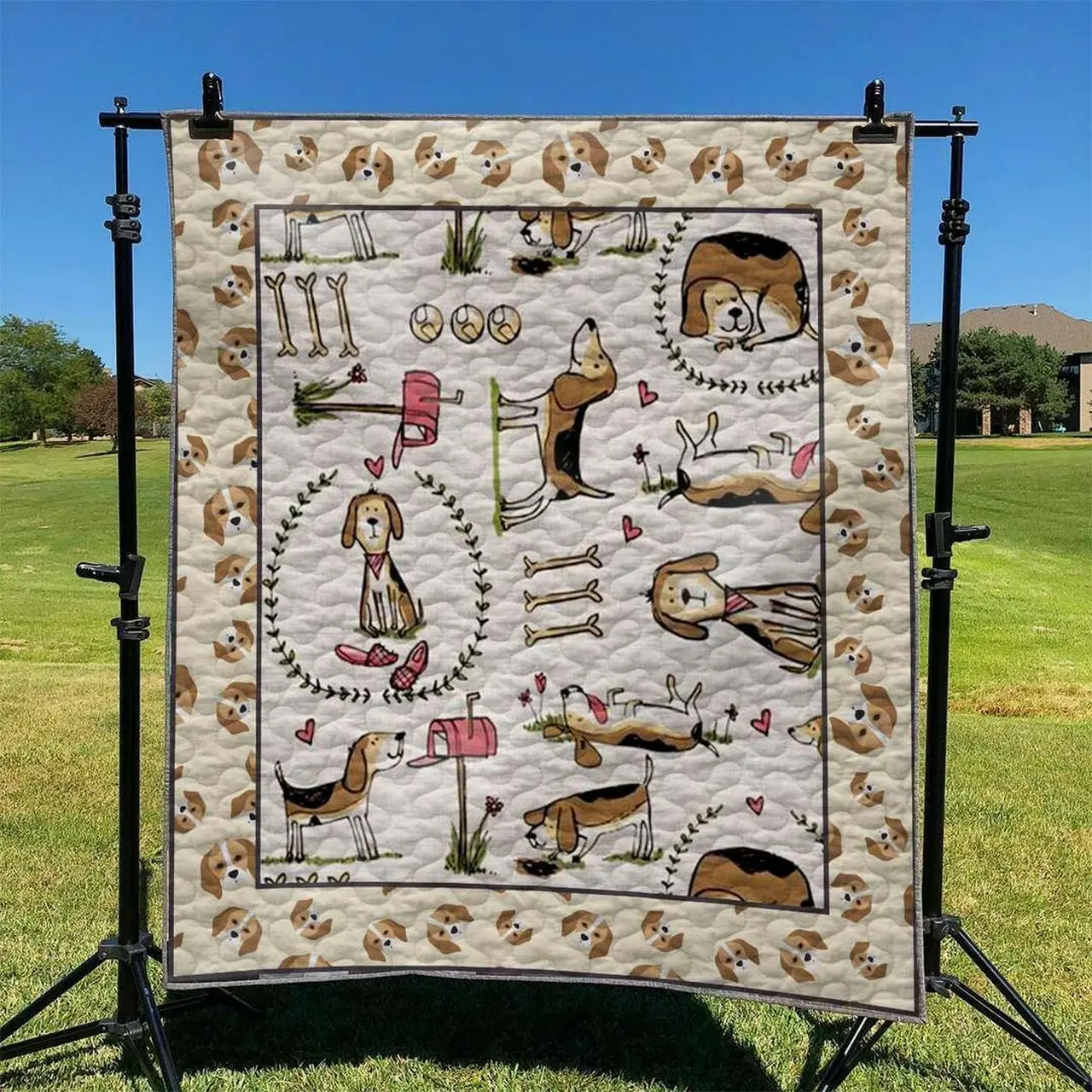 Dog Beagle Hur Quilt cd and Home Decor