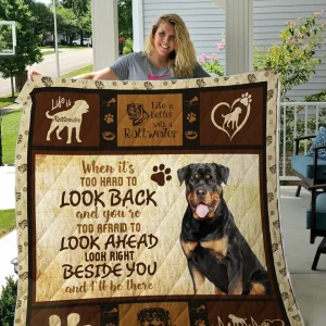 Dog-Blanket Quilt-Rottweiler and Home Decor