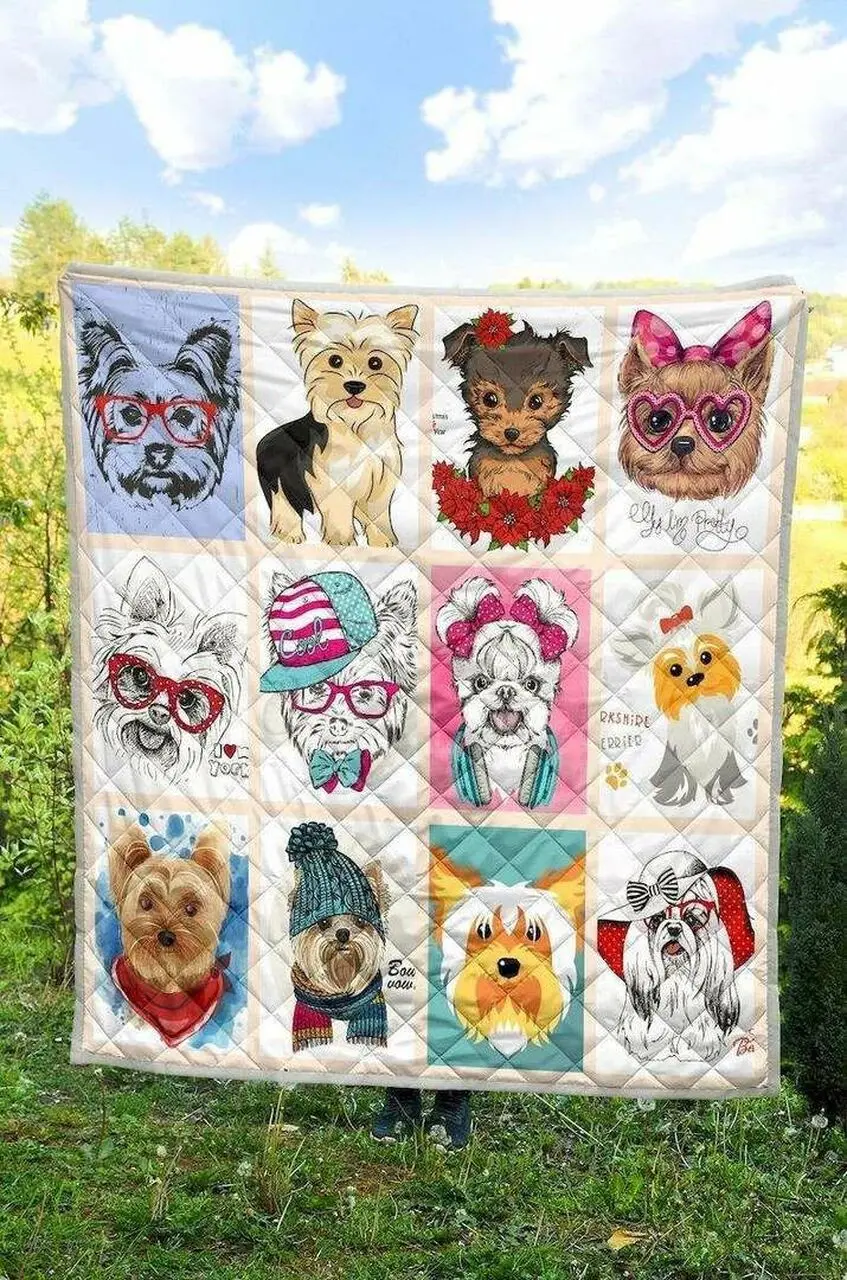 Dog Cld180731 Quilt Blanket and Home Decor