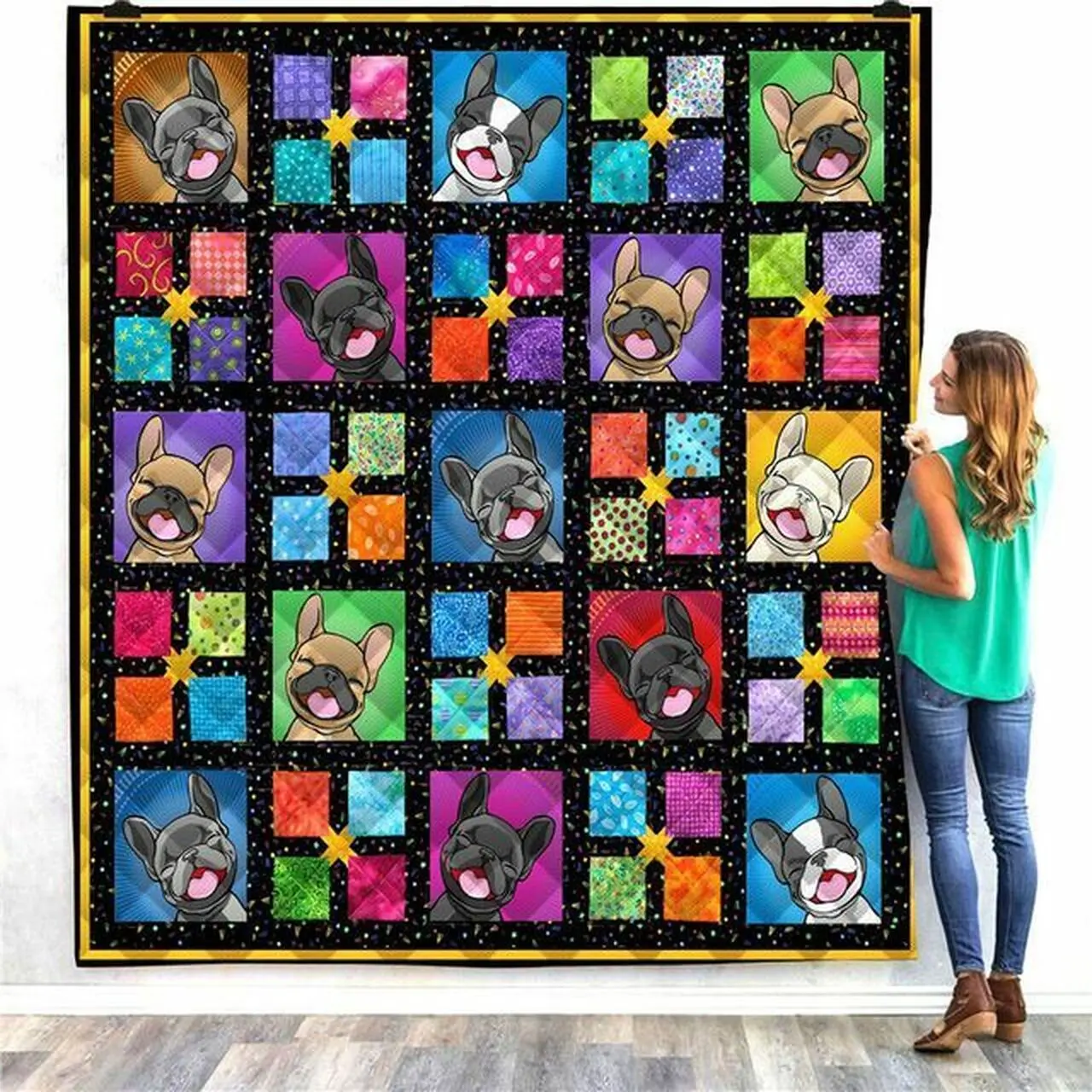 Dog Quilt Blanket ABC281115 and Home Decor