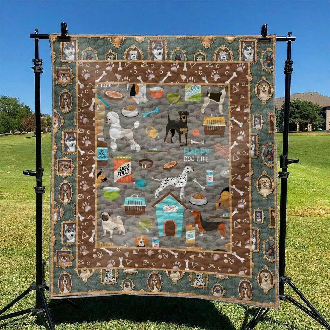 Dog TD2709303 Quilt Blanket and Home Decor