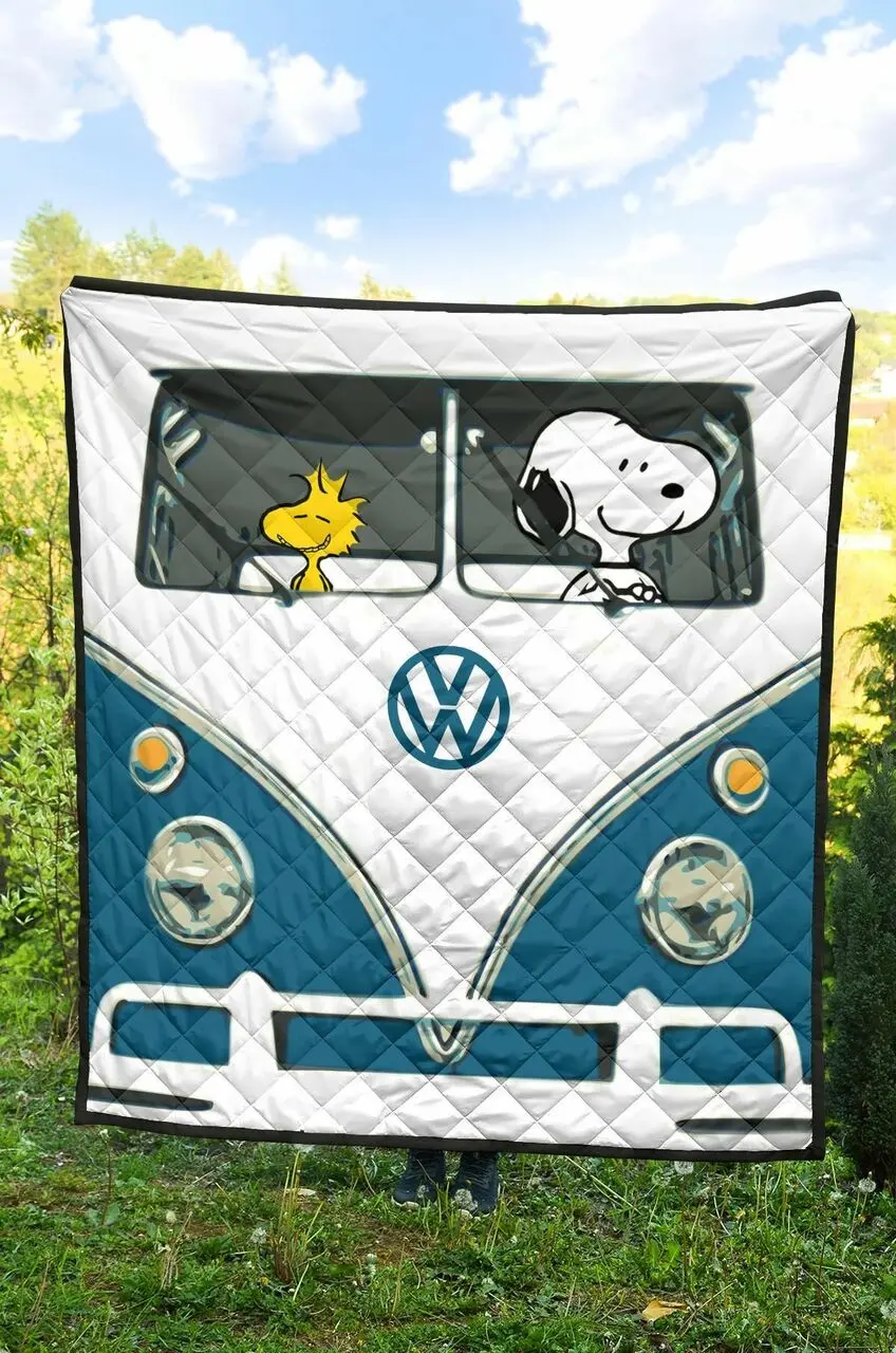 Dog Vw Quilt Oe and Home Decor