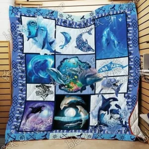 Dolphin Cl2100140Mdq Quilt Blanket and Home Decor