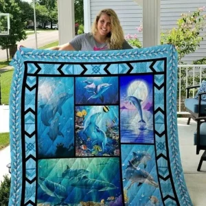 Dolphin Clh1610006Q Quilt Blanket and Home Decor