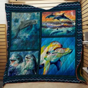 Dolphin Quilt V1 and Home Decor