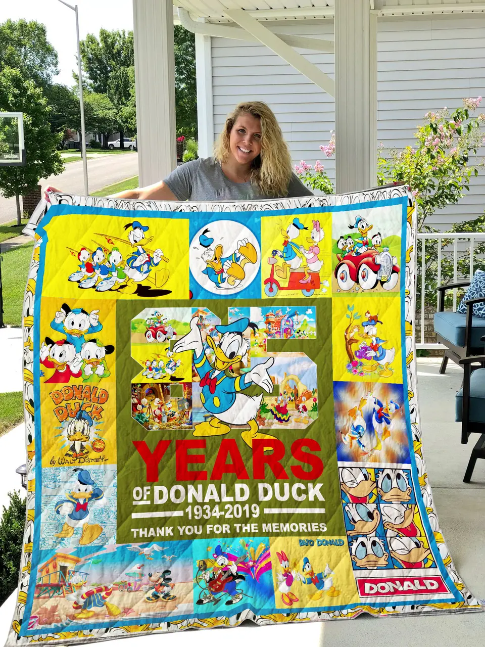 Donald Duck Anniversary Quilt and Home Decor