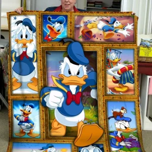 Donald Duck Funny Quilt Quilt and Home Decor