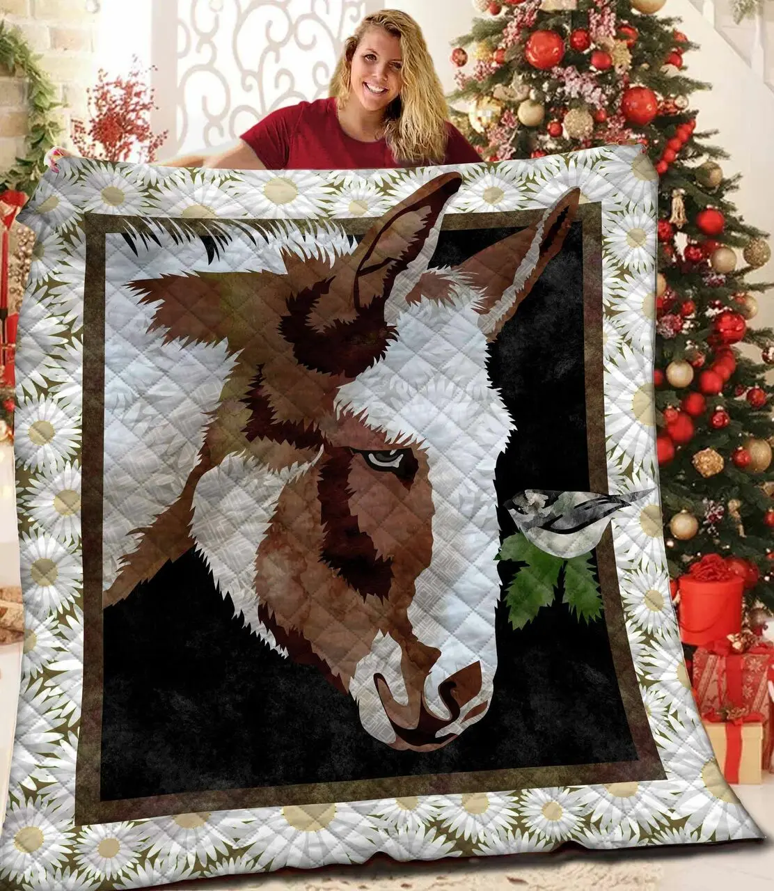 Donkey Jfj Quilt Nrq and Home Decor