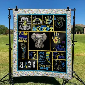 Down Syndrome DHCKL0909 Quilt Blanket and Home Decor
