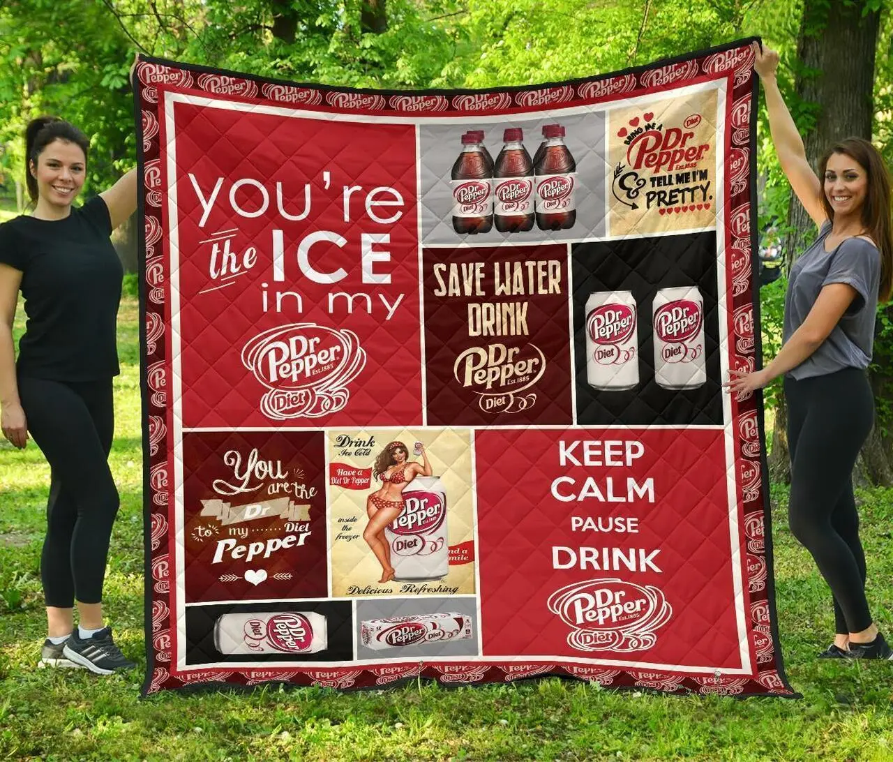 Dr Pepper Diet Funny Gift For Soft Drink Lover Quilt and Home Decor