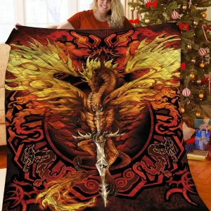 Dragon 3D Customized Quilt TUH87324 PLEN2407 and Home Decor