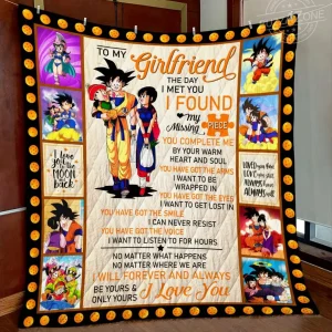 Dragon Ball Girlfriend Found My Missing Piece Quilt Cc and Home Decor
