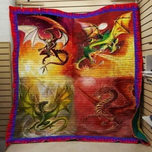 Dragon Fire Quilt and Home Decor