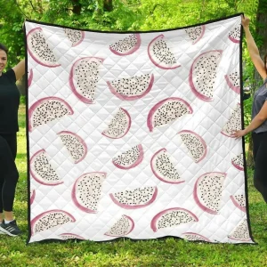 Dragon Fruit Pattern DHCDHC DT1910 Quilt Blanket and Home Decor