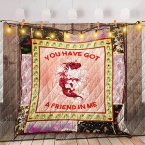 Dragon Hug Unicorn Quilt Bb and Home Decor