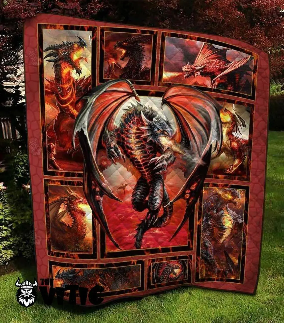 Dragon Quilt Blanket 3147 and Home Decor